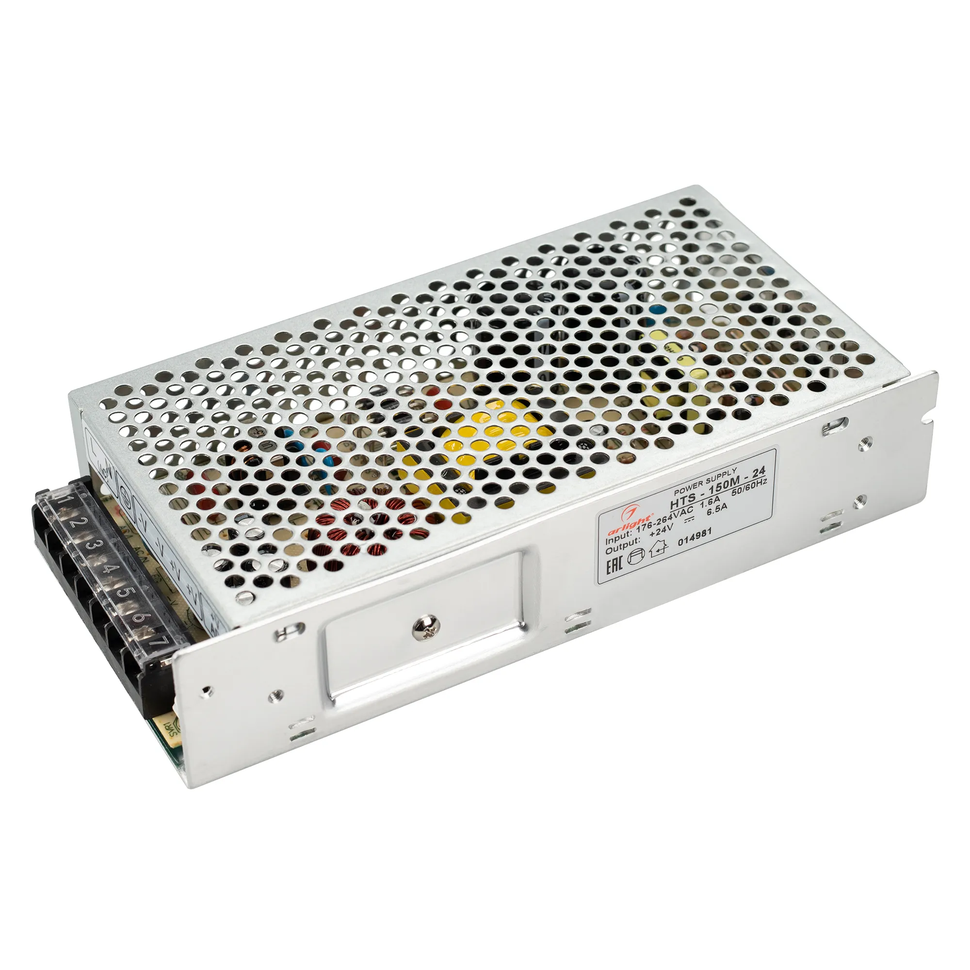 Блок питания HTS-150M-24 (24V, 6.5A, 150W) (Arlight, IP20 Сетка, 3 года) - Изображение