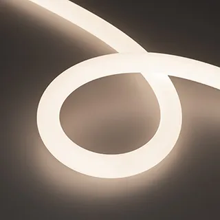 Лента светодиодная герметичная MOONLIGHT-TOP-A336-D25mm 48V Day4000 360deg (12.5 W/m, IP65, 2835, 20m, wire x1) (Arlight, Вывод прямой, 3 года)