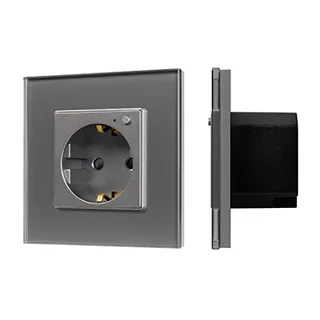 Розетка электрическая с Zigbee управлением SCT-OMALI-EUZB1-PL-GR (240V, 16A, Zigbee) (Arlight, -) - Изображение
