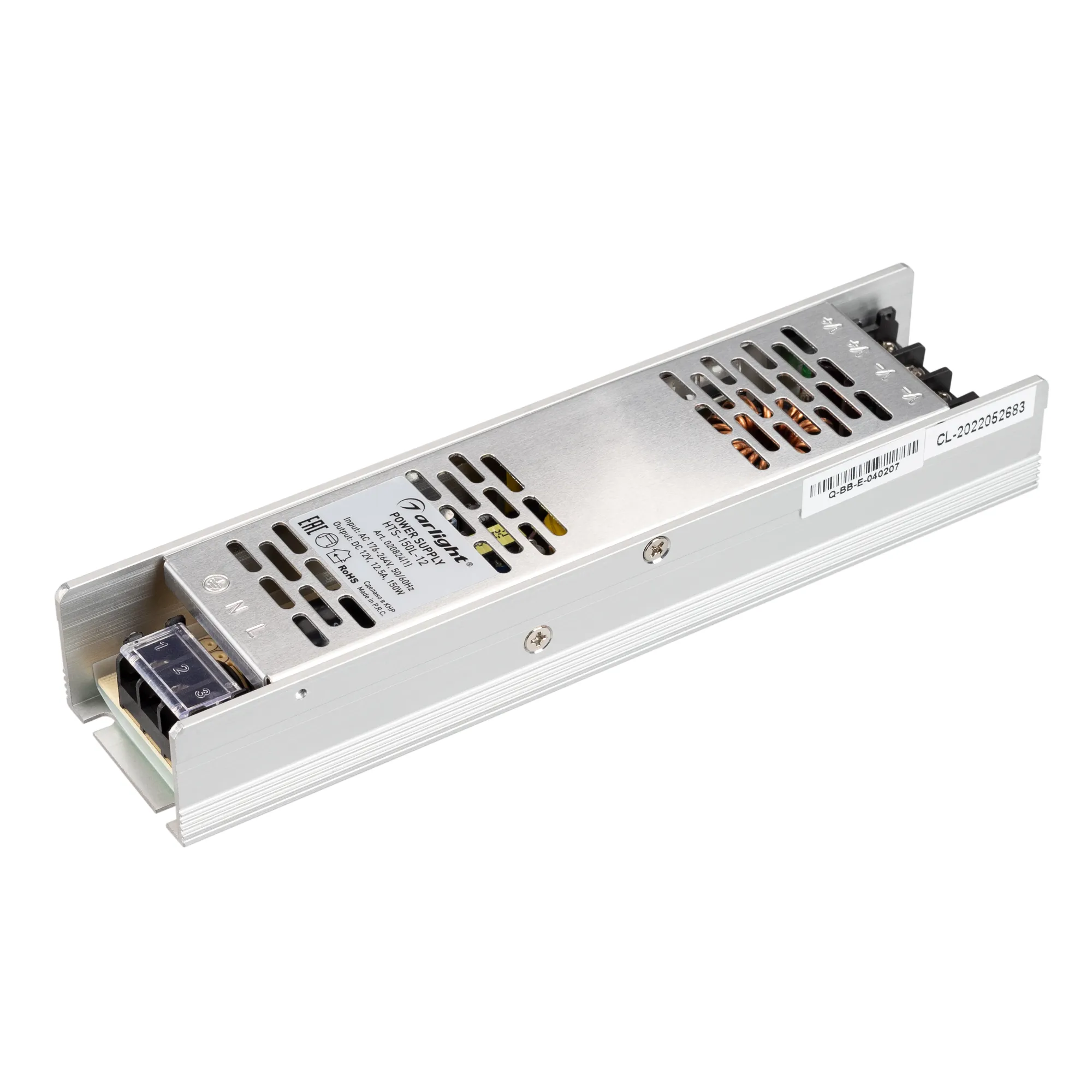 Блок питания HTS-150L-12 (12V, 12.5A, 150W) (Arlight, IP20 Сетка, 3 года) - Изображение