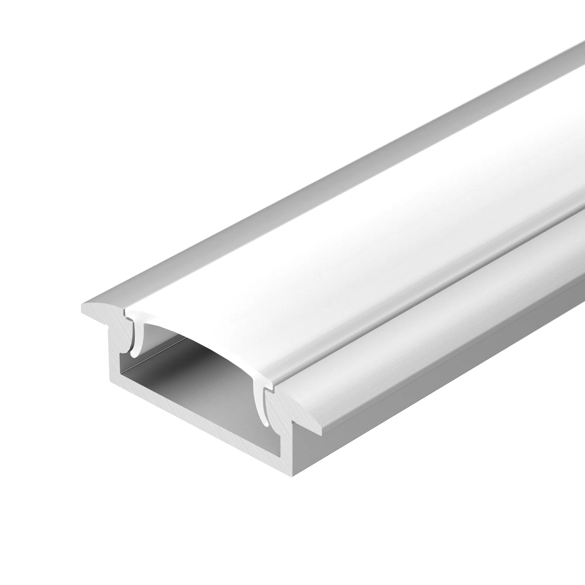 Профиль с экраном ALU-WIDE-F-H8-2000 ANOD+FROST (Arlight, Алюминий) - Изображение