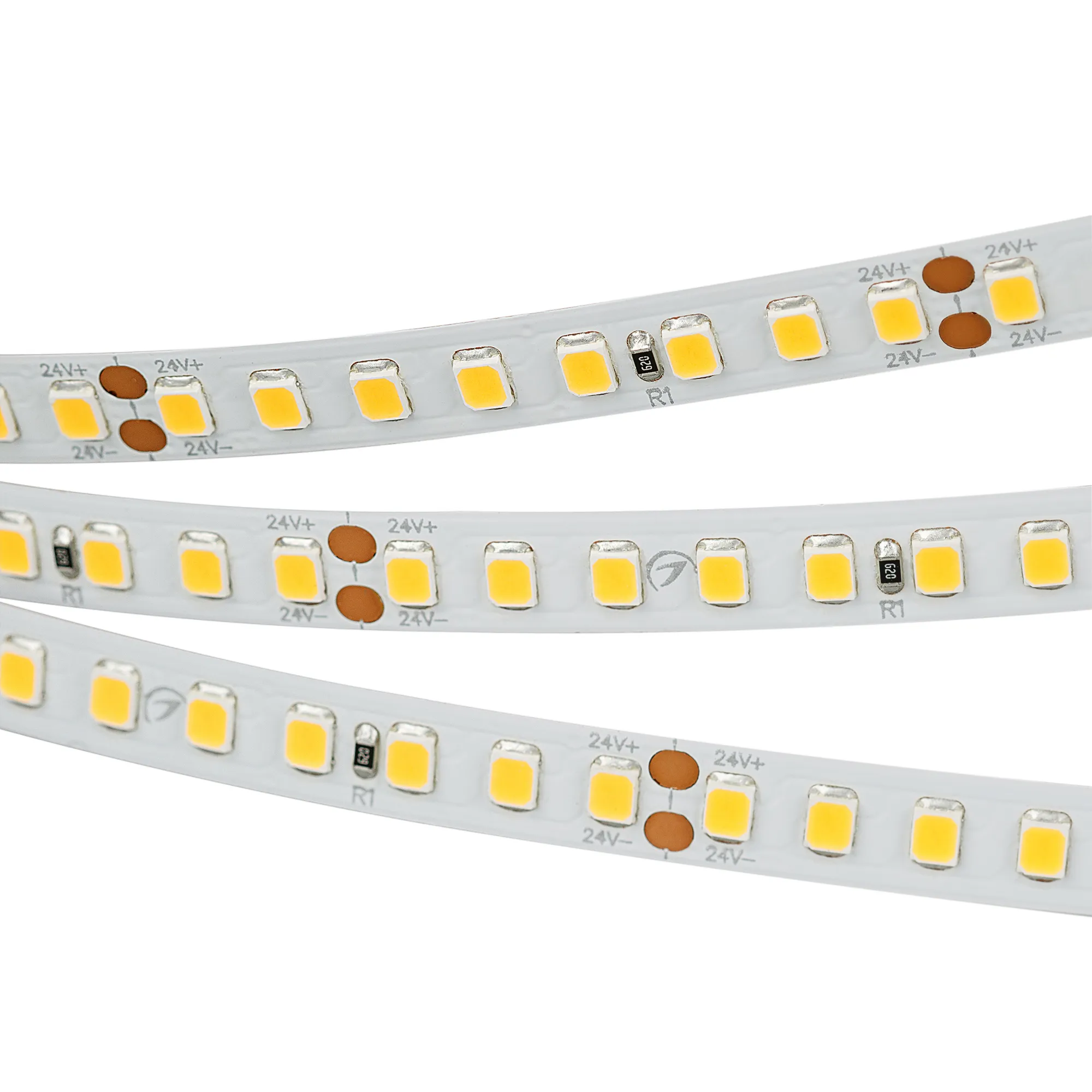 Лента светодиодная RT 2-5000 24V White6000 2x (2835, 160 LED/m, LUX) (Arlight, 12 Вт/м, IP20)