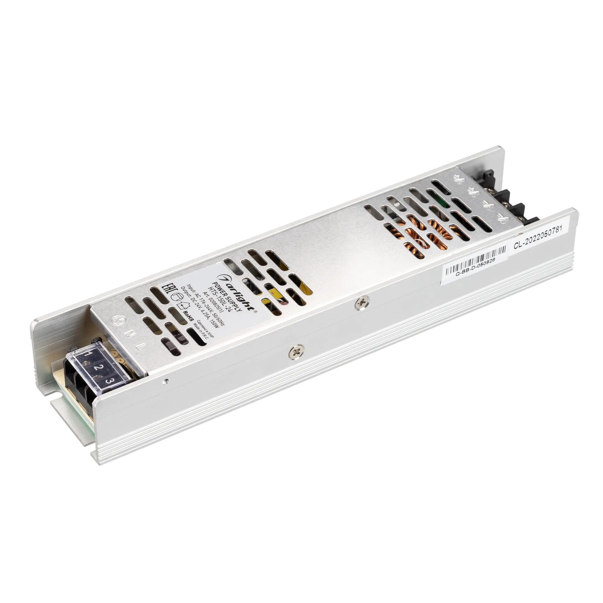 Блок питания HTS-150L-24 (24V, 6.25A, 150W) (Arlight, IP20 Сетка, 3 года) - Изображение