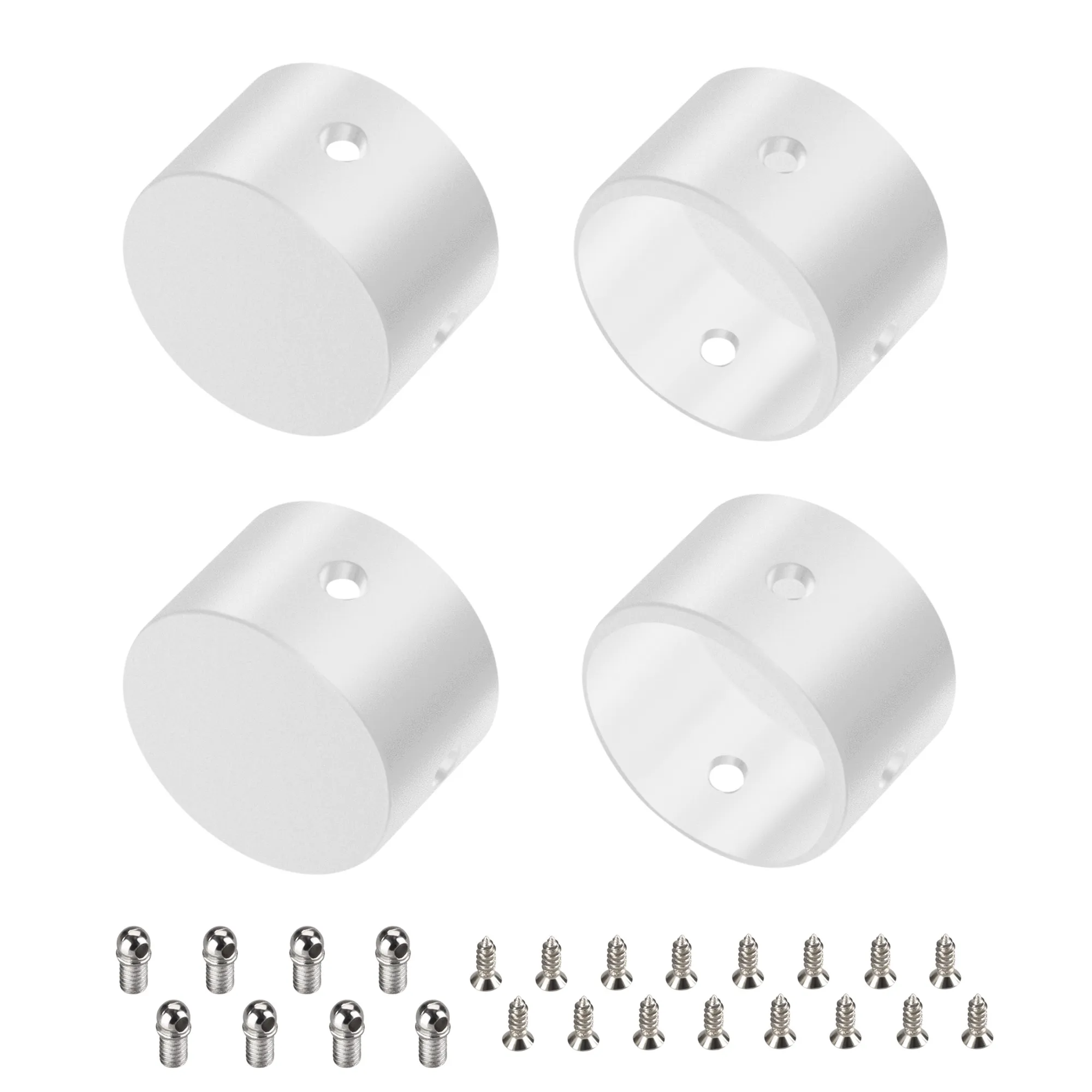 Заглушка WPH-FLEX-D22-360deg WHITE ALU глухая (Arlight, Металл) - Изображение