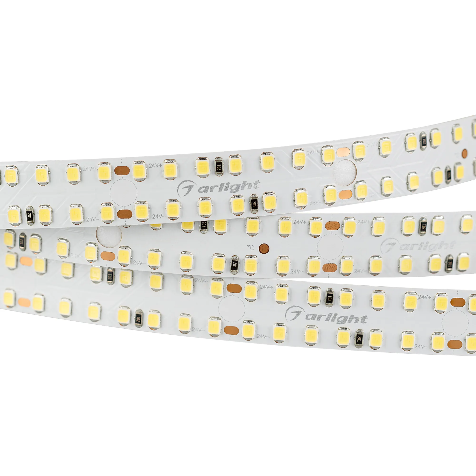 Лента светодиодная S2-2500 24V Warm 3000K 15mm (2835, 280 LED/m, LUX) (Arlight, 20 Вт/м, IP20)