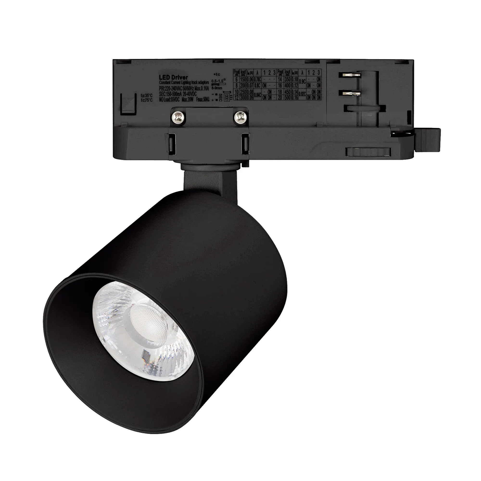 Светильник LGD-DYKE-4TR-R75-16W Day4000 (BK, 50 deg, 230V, DALI) (Arlight, IP20 Металл, 5 лет) - Изображение