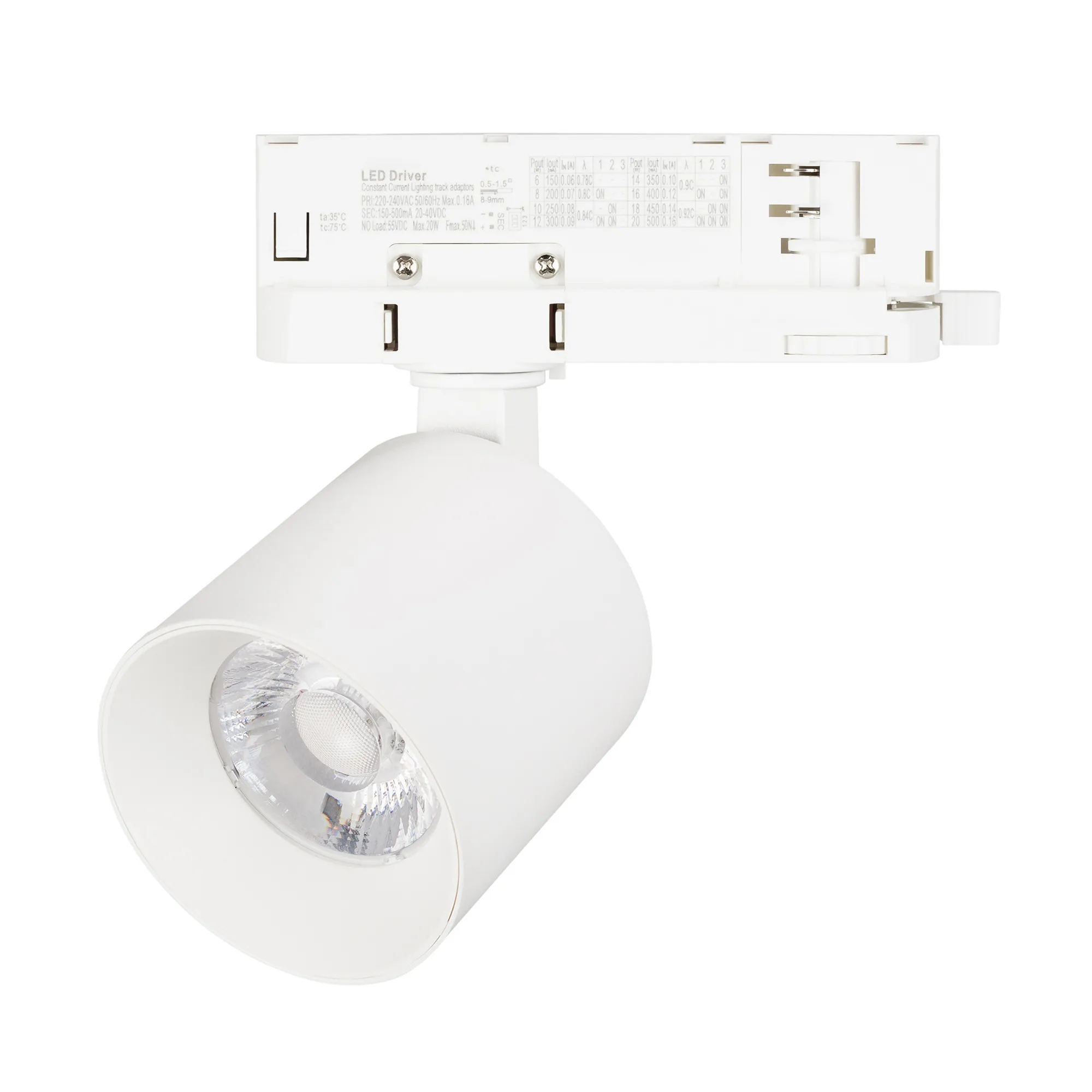 Светильник LGD-DYKE-4TR-R60-8W Warm3000 (WH, 20 deg, 230V, DALI) (Arlight, IP20 Металл, 5 лет) - Изображение