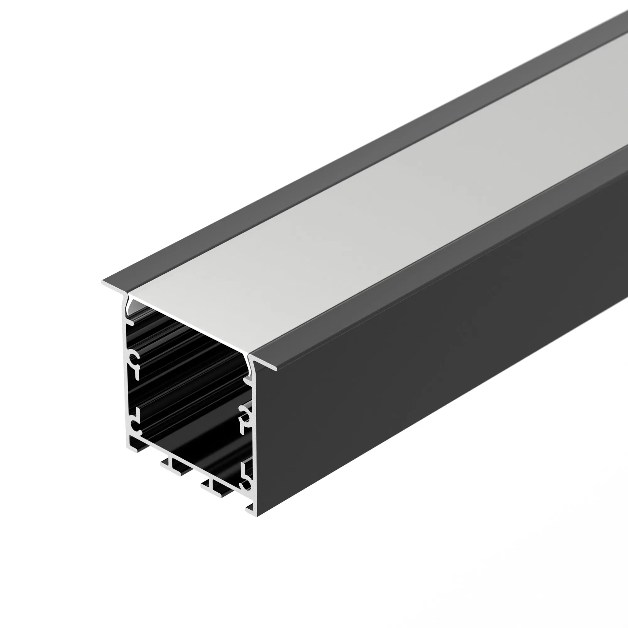 Профиль LINIA49-F-S-2500 BLACK (Arlight, Алюминий) - Изображение