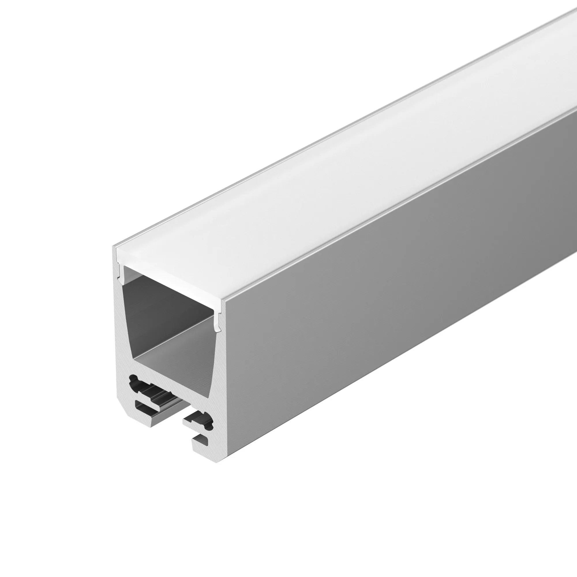 Профиль с экраном ALU-SWISS-20-2000 ANOD+FROST (Arlight, Алюминий) - Изображение